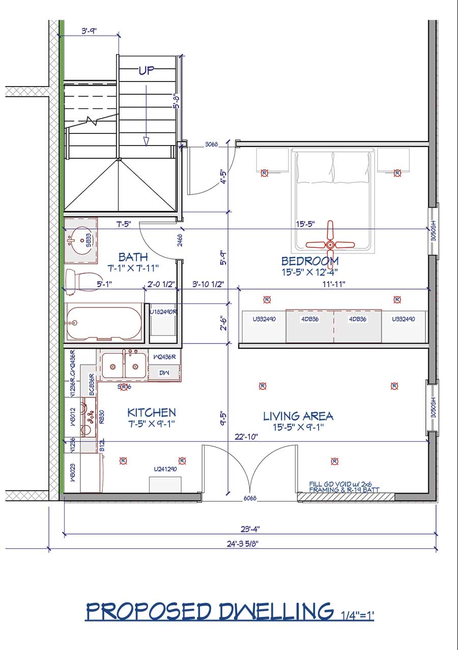 New apartment floor plan